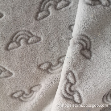 Zurückgeschnittenes bedrucktes Flanellgewebe aus Polyester